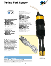 Thumbnail of document Data Sheet - LTU-101A-G-R Polyphenylene Sulfide, NO or NC Tuning For Level Switch